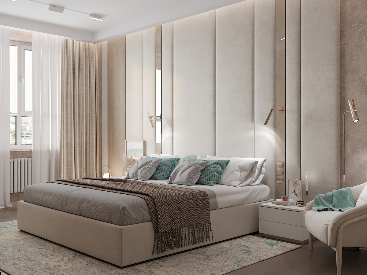 Современный дзен. ЖК Переулок Бульварный. Визуализация.