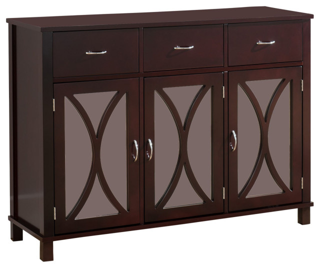 Luke Sideboard Buffet Server With Adjustable Storage Shelves