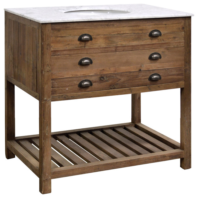 36 Reclaimed Pine Single Bath Vanity Rustic Bathroom Vanities 36 Reclaimed Pine Single Bath Vanity