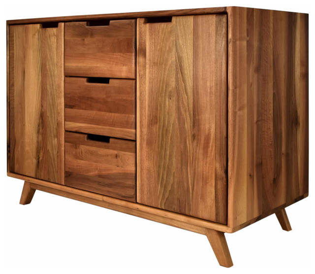 Topanga Freestanding Bathroom Vanity Base, 48" - Midcentury - Bathroom Vanities And Sink ...
