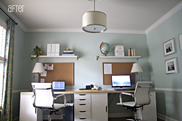 Home Office For Two - Contemporary - Home Office - Charlotte