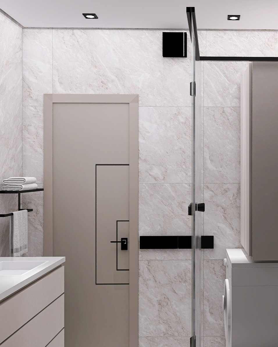 Стильная двушка для семьи из 4-х человек!