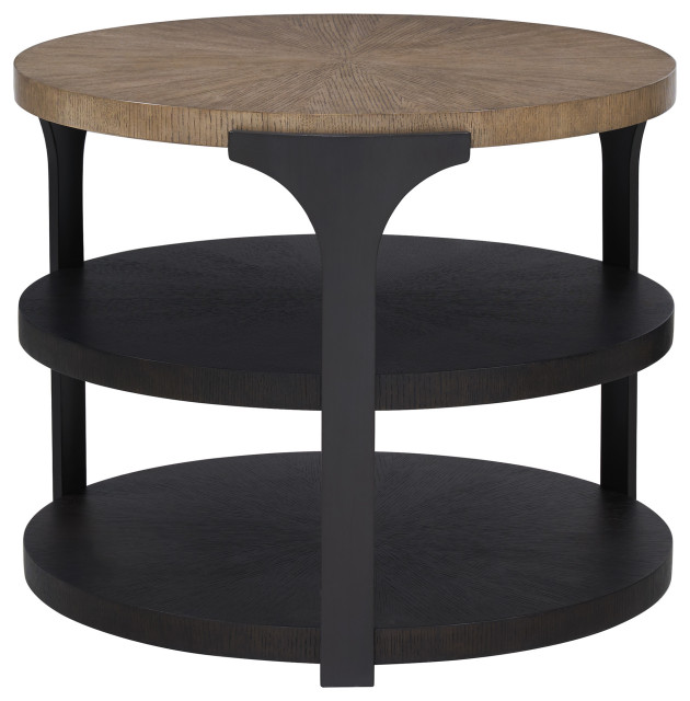 Kenya Round End Table - Industrial - Side Tables And End Tables - by ...