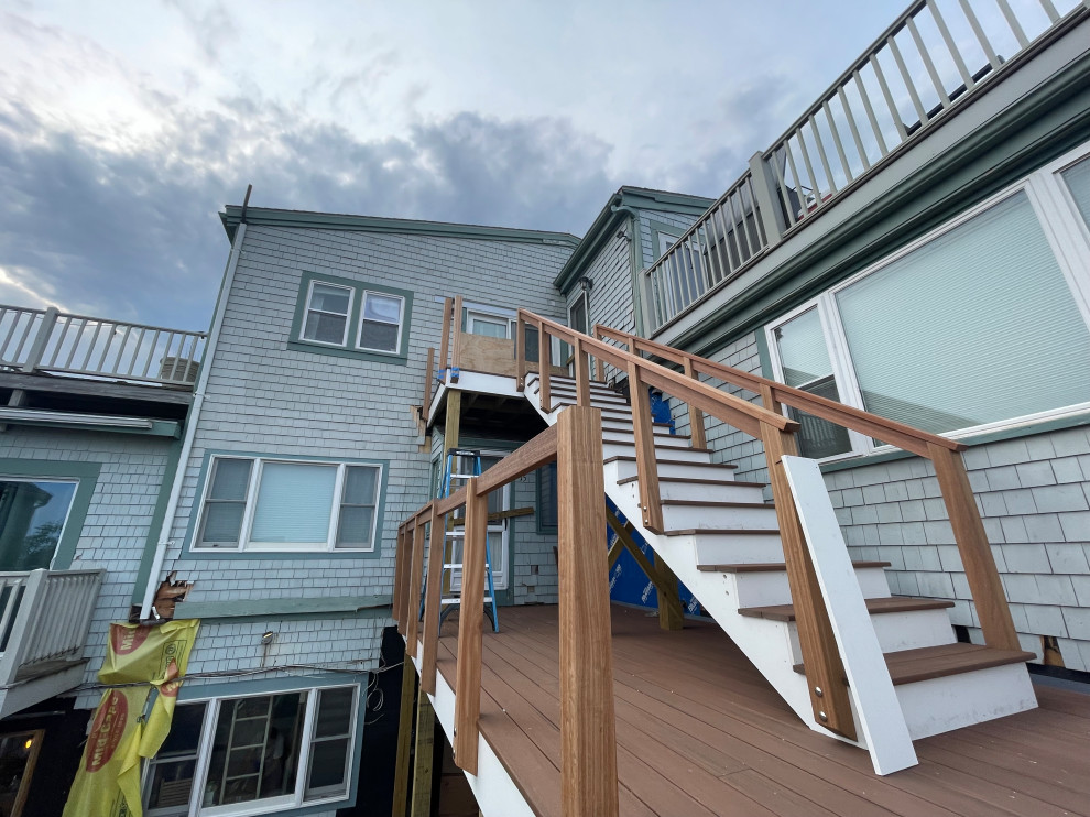 Provincetown Commerical Deck Project (3 stories, Juliett deck,roof deck)