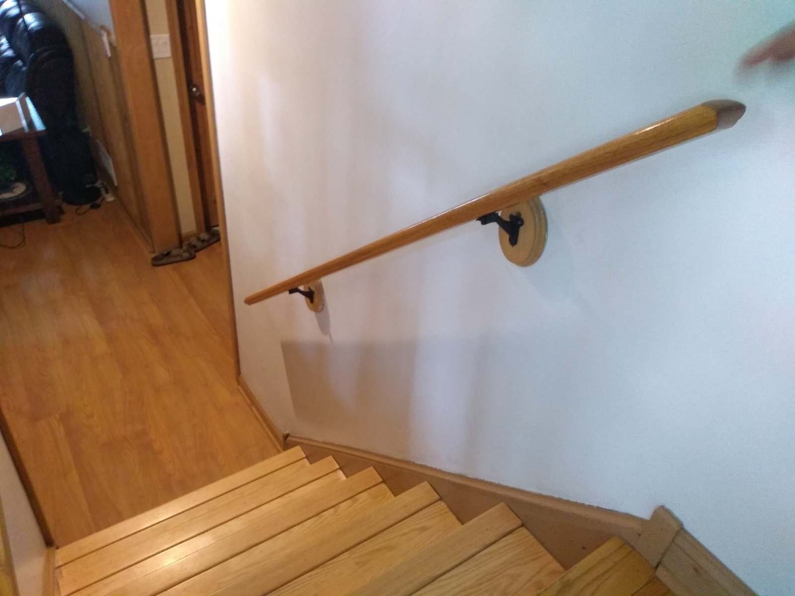BEFORE old laminate steps