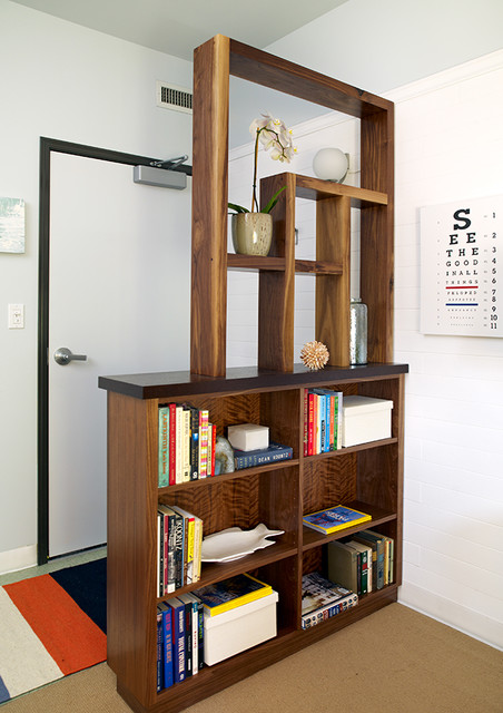 Divider Bookcase Contemporary Entry Los Angeles By Erica Islas   Contemporary Entry 