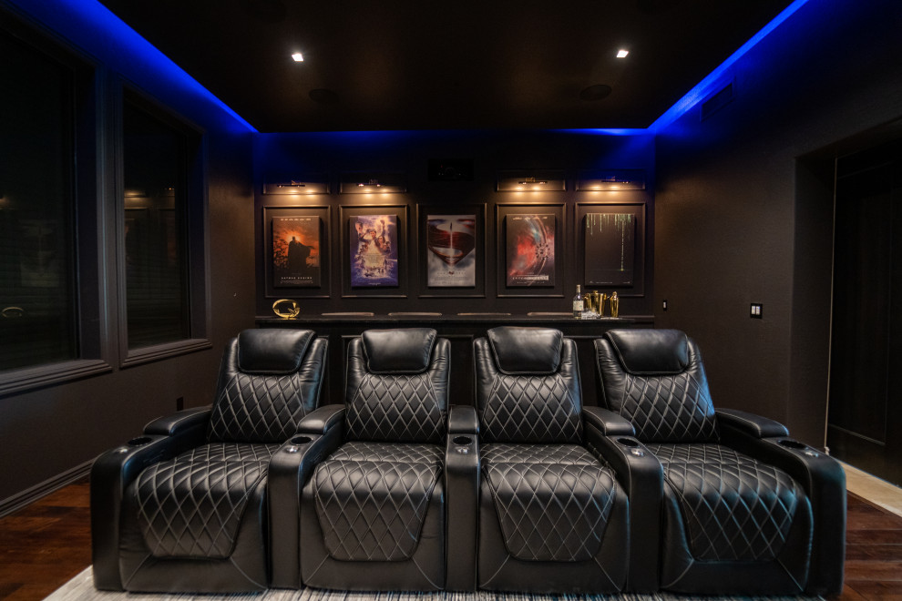 Paradise Dr. Contemporary Home Theater Phoenix by MBD/Bespoke