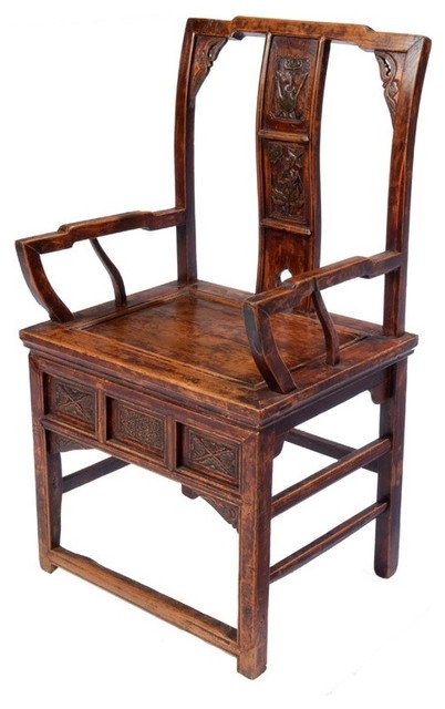 Carved Chinese Arm Chair