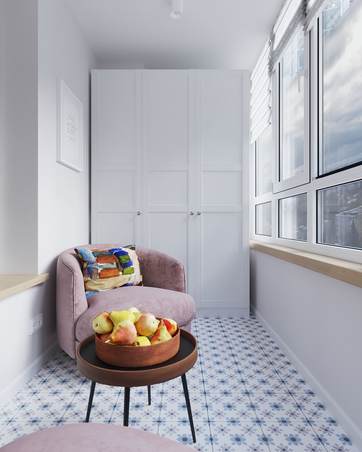 Колоритная квартира для семьи с двумя детьми (девочками)