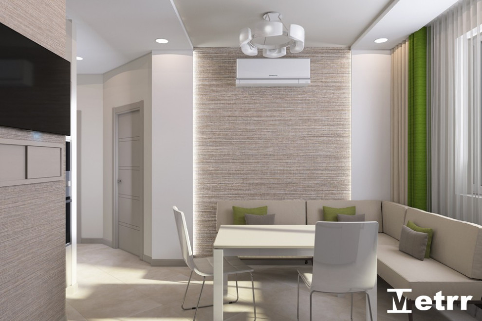 Дизайн - проект двухкомнатной квартиры S=61m2 ЖК Олимпия Парк