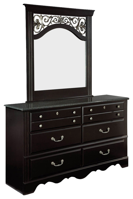 Standard Furniture Madera 62 Inch Dresser in Black
