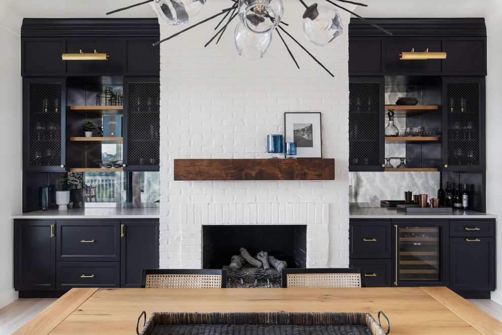 Inspiration for a transitional home design remodel in Austin