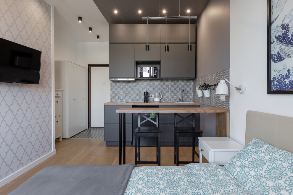 Черно-белый интерьер