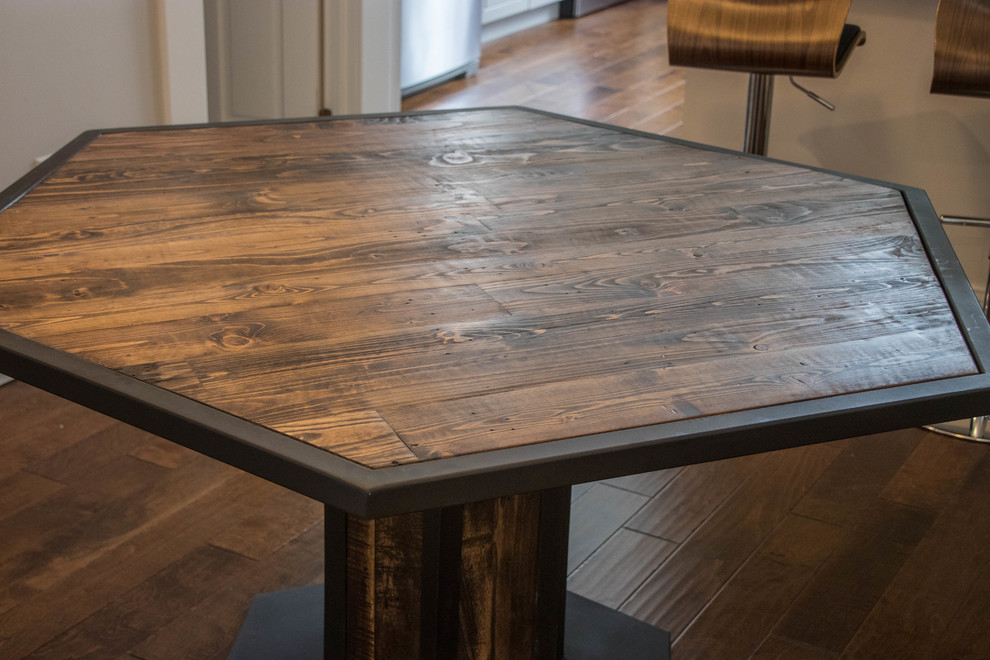 Steel and Reclaimed Wood Furniture Set - Industrial - Other - by Row ...