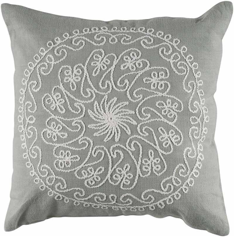Rizzy Home - Gray and Ivory Decorative Accent Pillows (Set of 2) - T04097