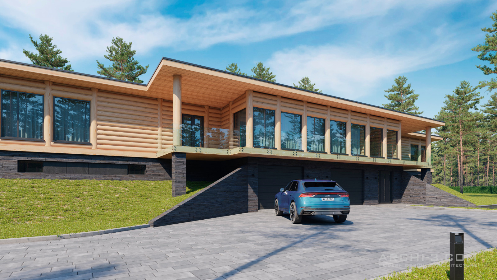 Загородный дом на Медвежьих озерах.