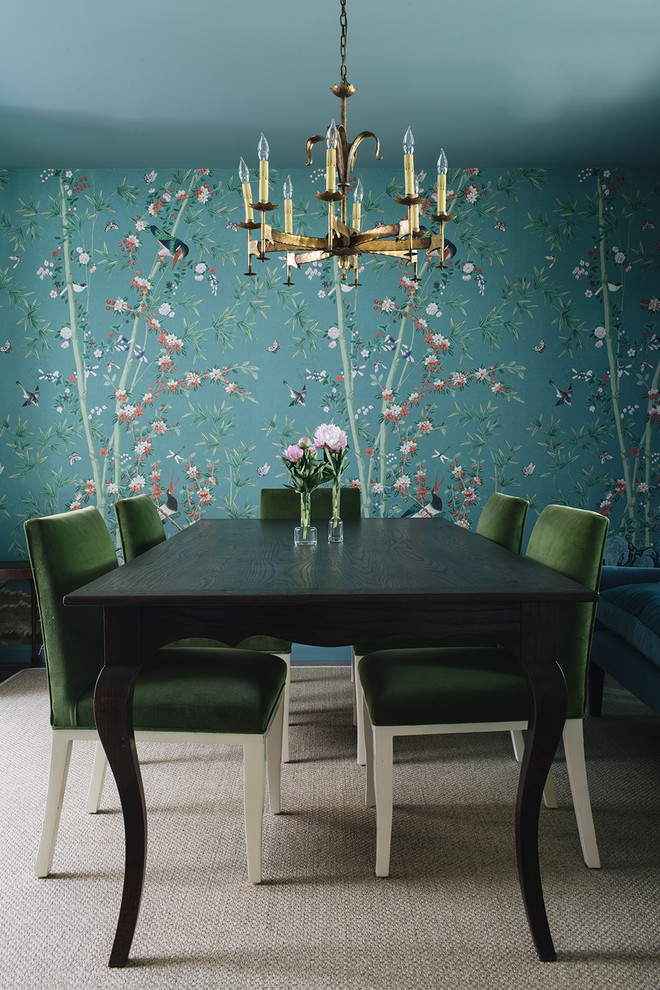 Inspiration for a transitional dining room remodel in Austin