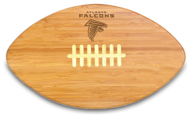 Atlanta Falcons Touchdown Pro Cutting Board in Natural Wood