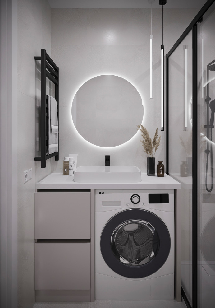 Дизайн интерьера санузла в частном доме.