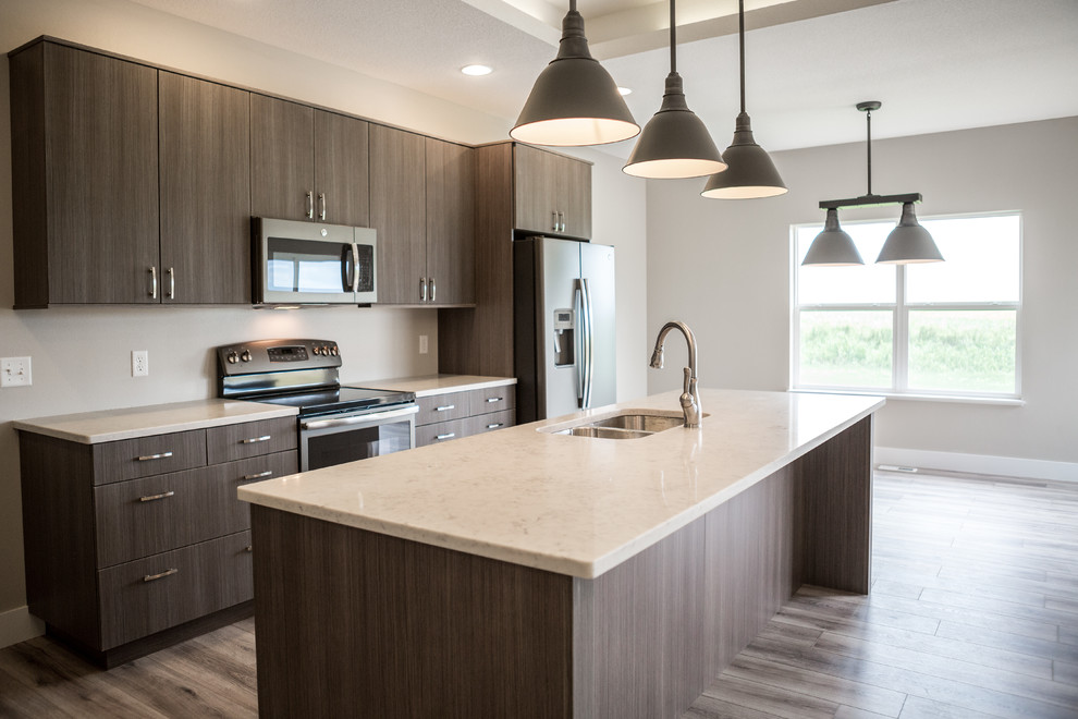Transitional kitchen photo in Cedar Rapids