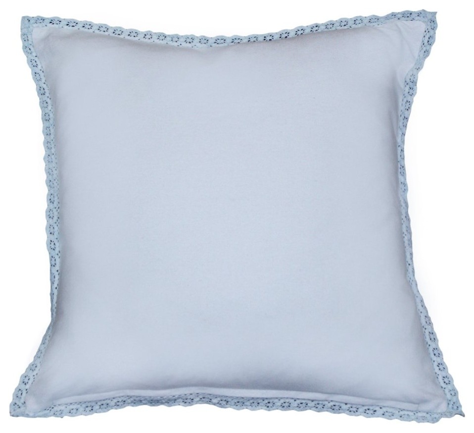 Crochet Blue Cushion 18"x18"