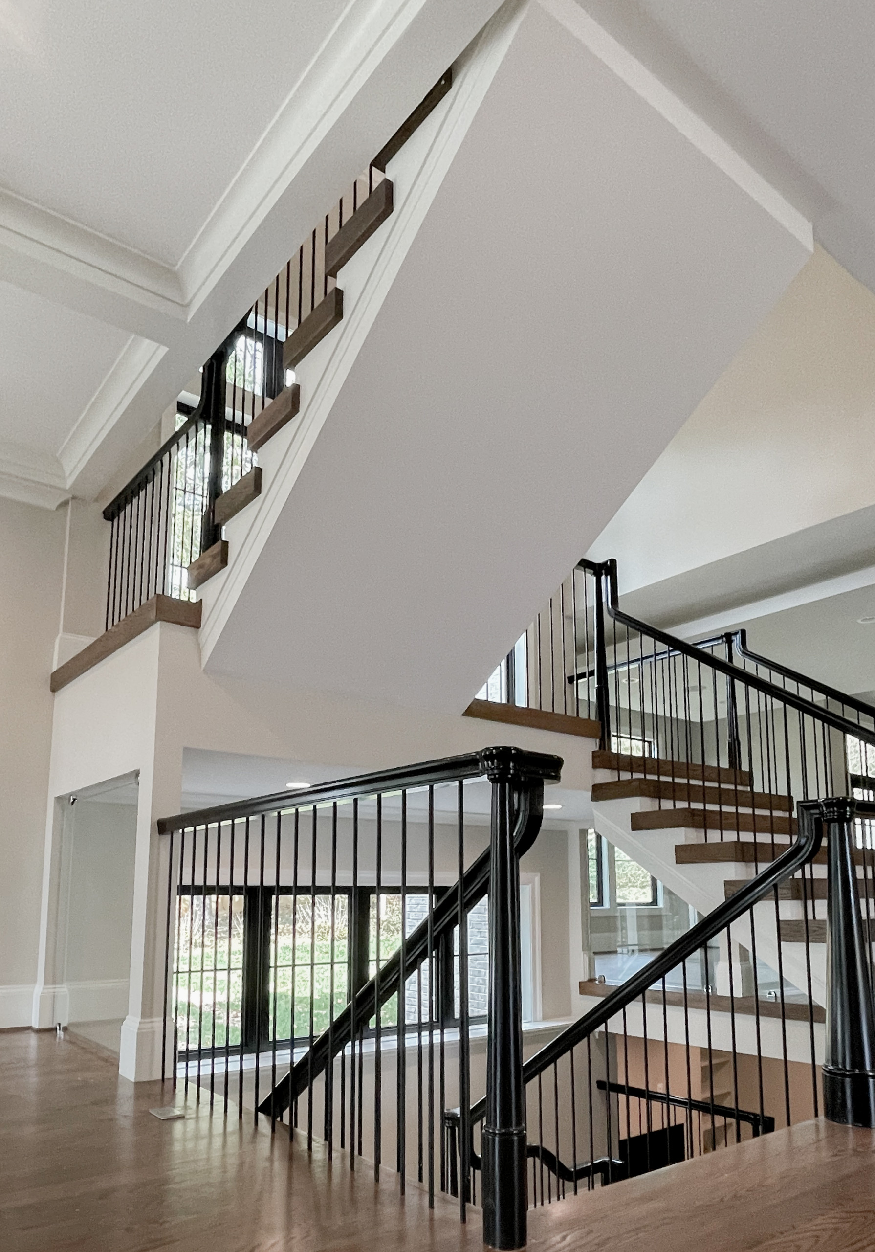 89_Eclectic and Edguy Staircase in French Contemporary Residence, McLean VA 2210