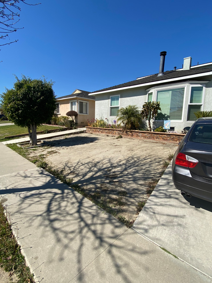 Artificial grass (turf) front yard transformation