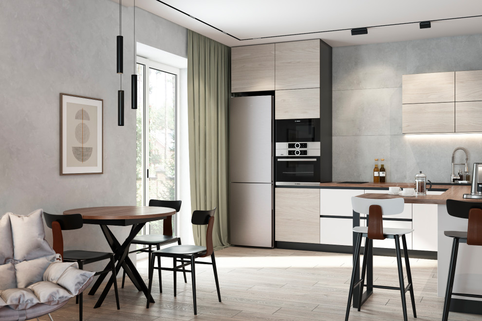 Кухня-гостиная в загородном доме