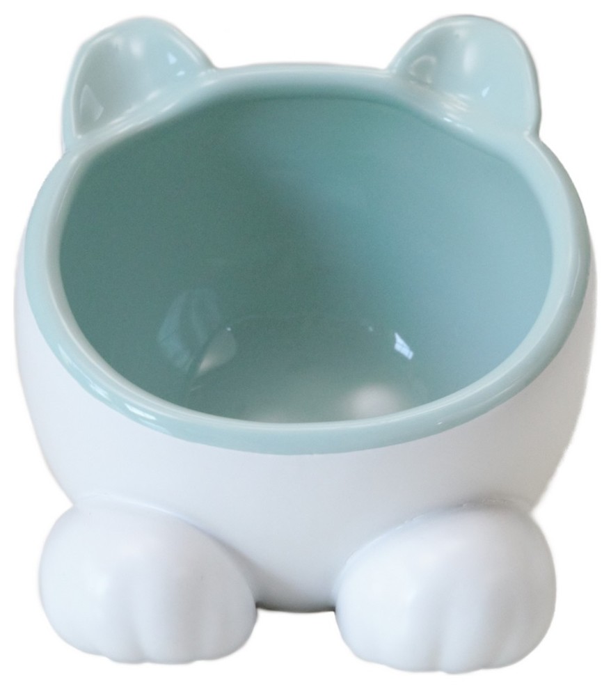 Pet Ceramic Water Bowl for Cat and Dog Contemporary Pet Bowls And