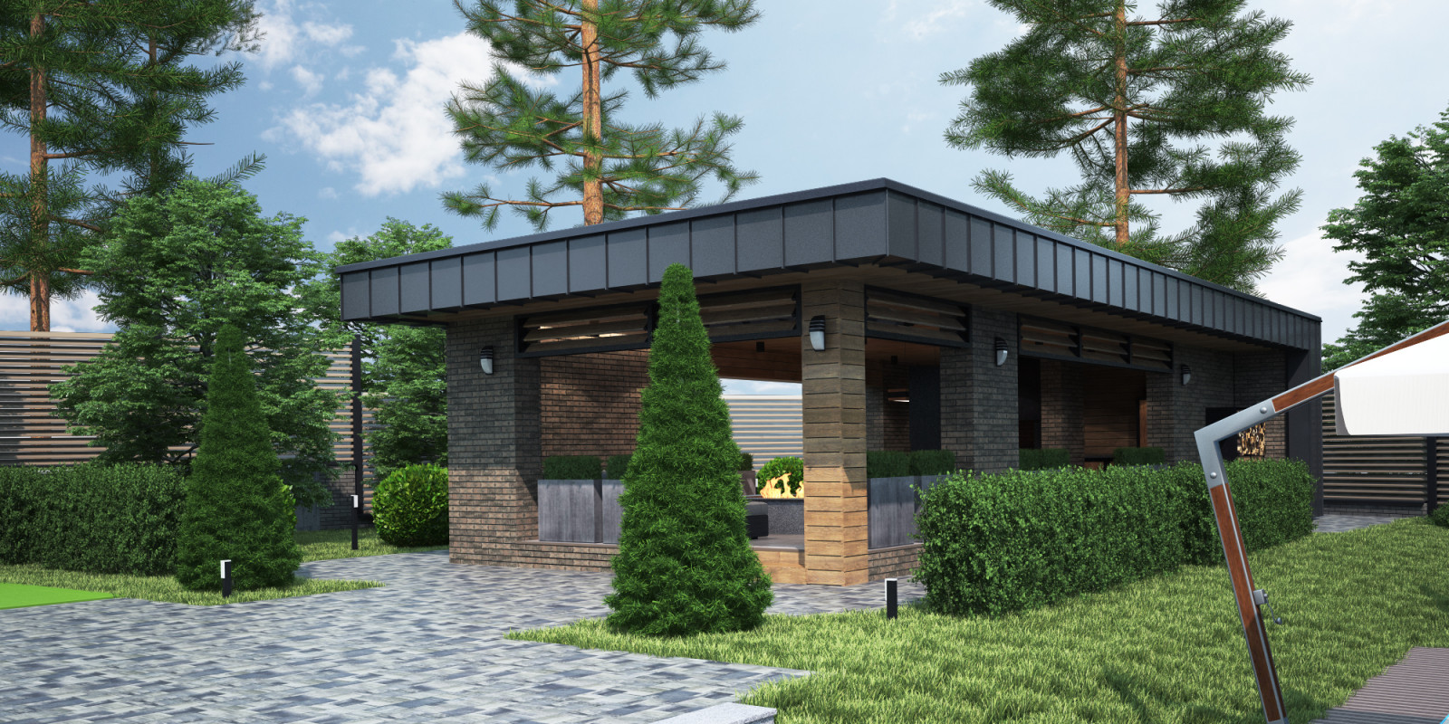 Дизайн проект благоустройства участка