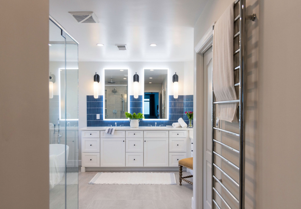 Example of a transitional bathroom design in DC Metro