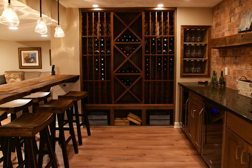 This is an example of a country wine cellar in Cleveland.
