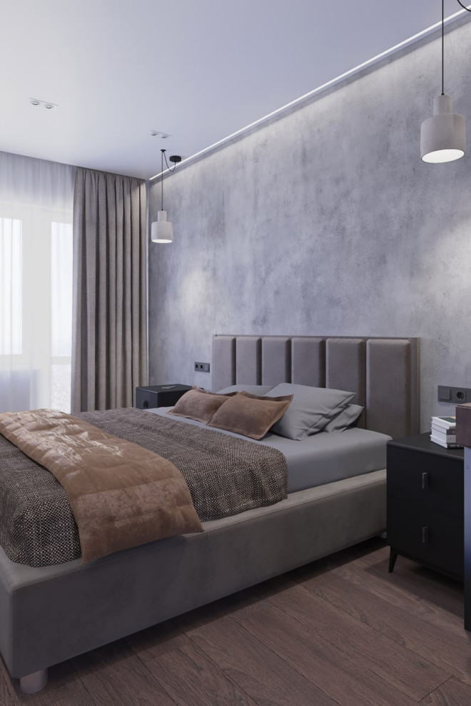 Спальня с рабочей зоной для фрилансера  S - 15 м2