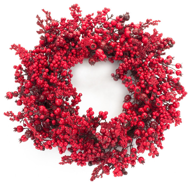 La couronne de Noël Premium aux baies mélangées de The Christmas Home