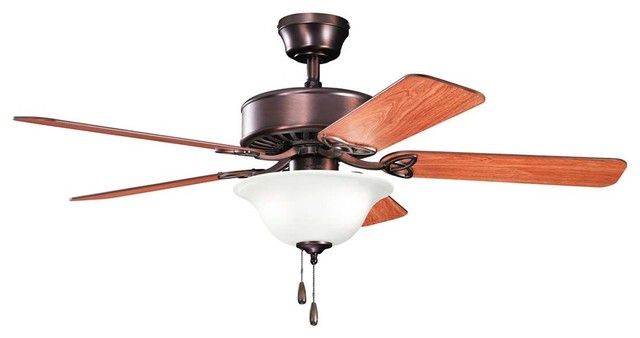 Renew Select 3-Light Ceiling Fan, Oil Brushed Bronze