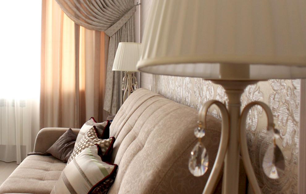 Текстильное оформление квартиры студии в Москве