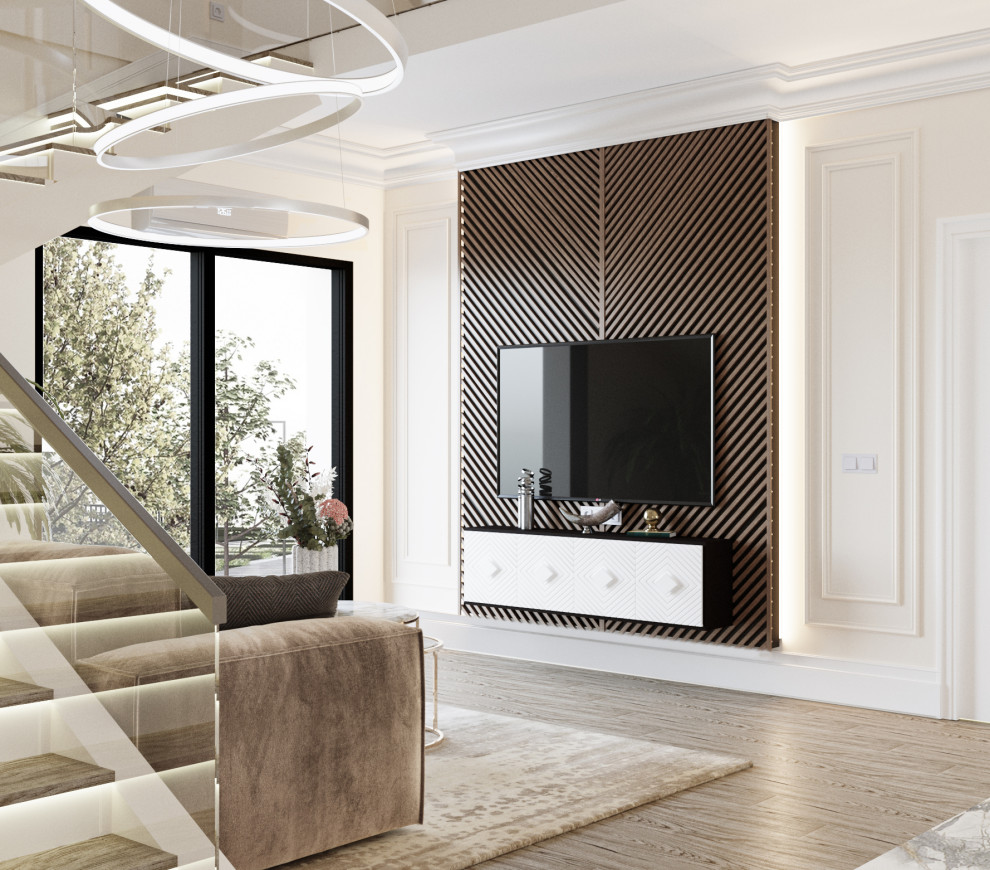 Частный дом в стиле неоклассика и лофт