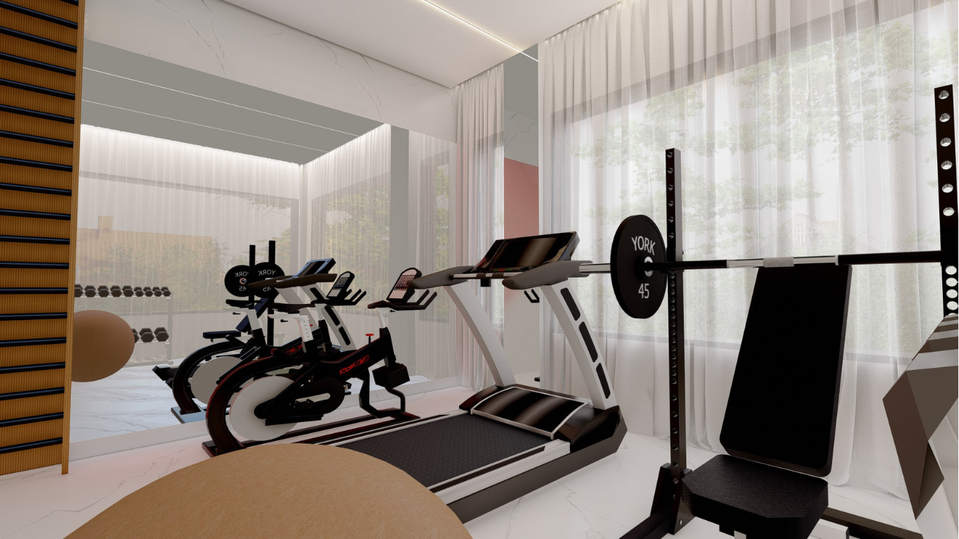 Bright and Airy Home Gym with Natural Light in Radlett