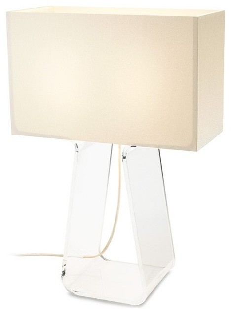 Tubetop 21", White and Clear