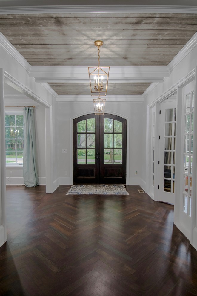 Inspiration for a transitional entryway remodel in Charlotte