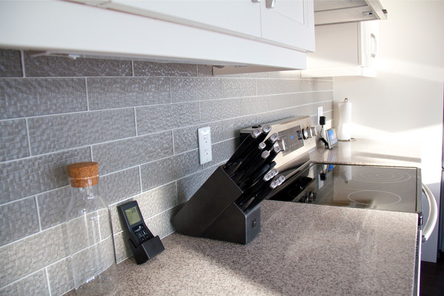 Glass Tile Backsplash nyklassisk-koek