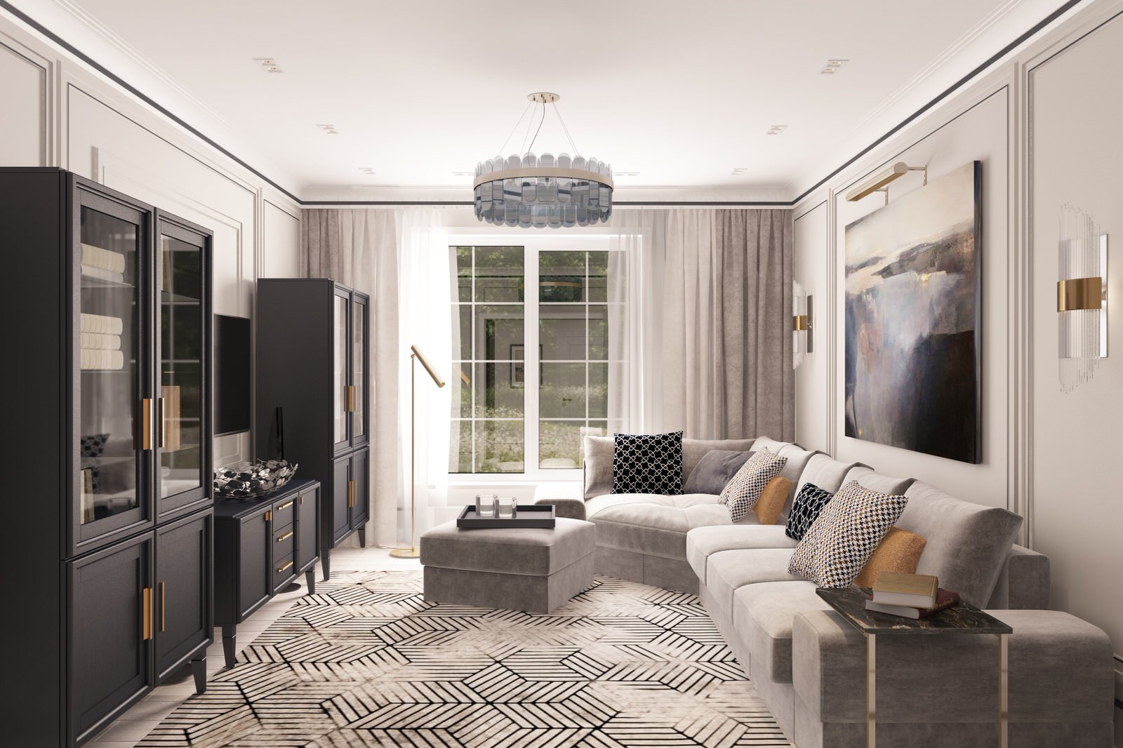 Гостиная в частном доме