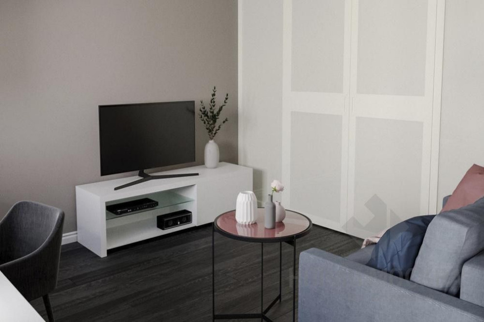 Дизайн-проект однокомнатной квартиры 48 кв.м. в ЖК «Коммунарка»