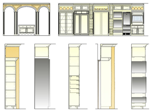Kitchen eclectic-interior-elevation