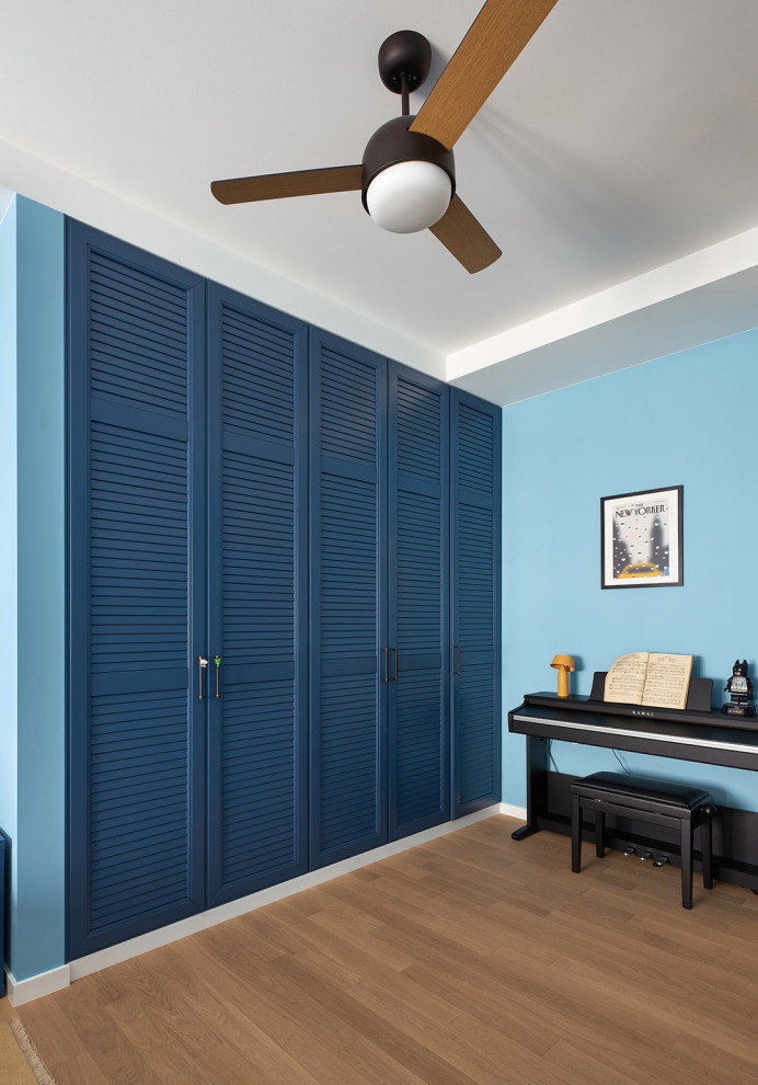 Интерьер детской в морском стиле со шкафом от DOMANI-мебель