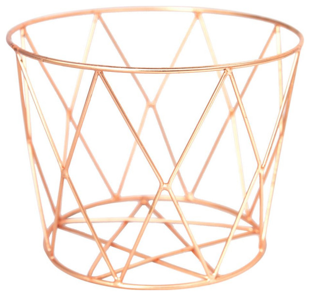 Alchemade Round Copper Wire Basket