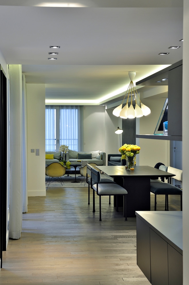 Cette image montre une salle de séjour design.