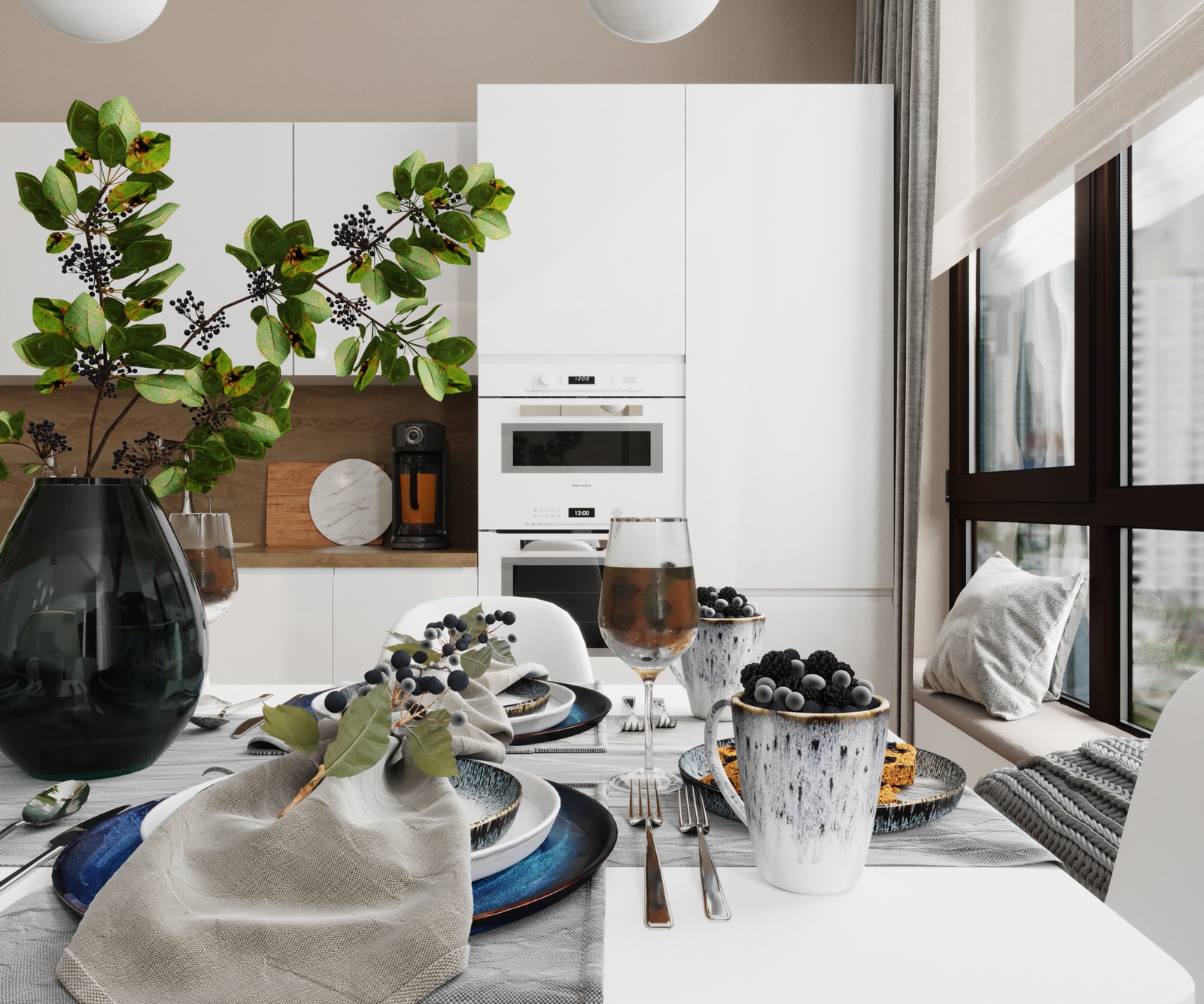 Спальня совмещенная с детской в Химках