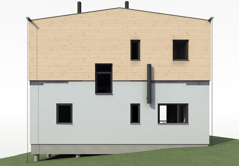 Индивидуальный жилой дом «Х» с беседкой и хоз. блоком