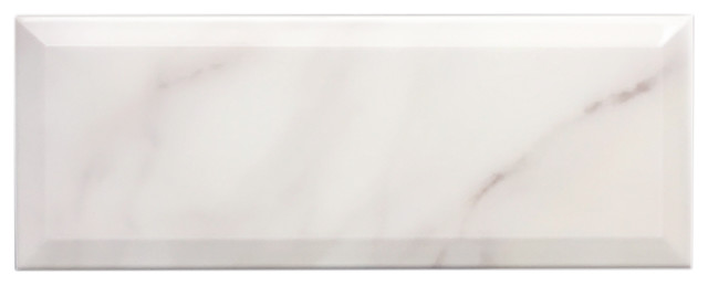 Marble Effect Large Metro Tile 15 x 40 cm, 1m²